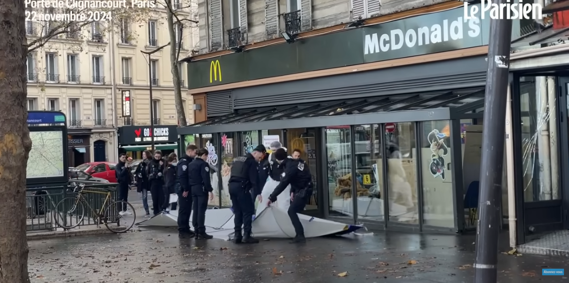 Paris : un homme de 77 ans tue par balle un homme de 60 ans dans un McDonald’s du XVIIIe
