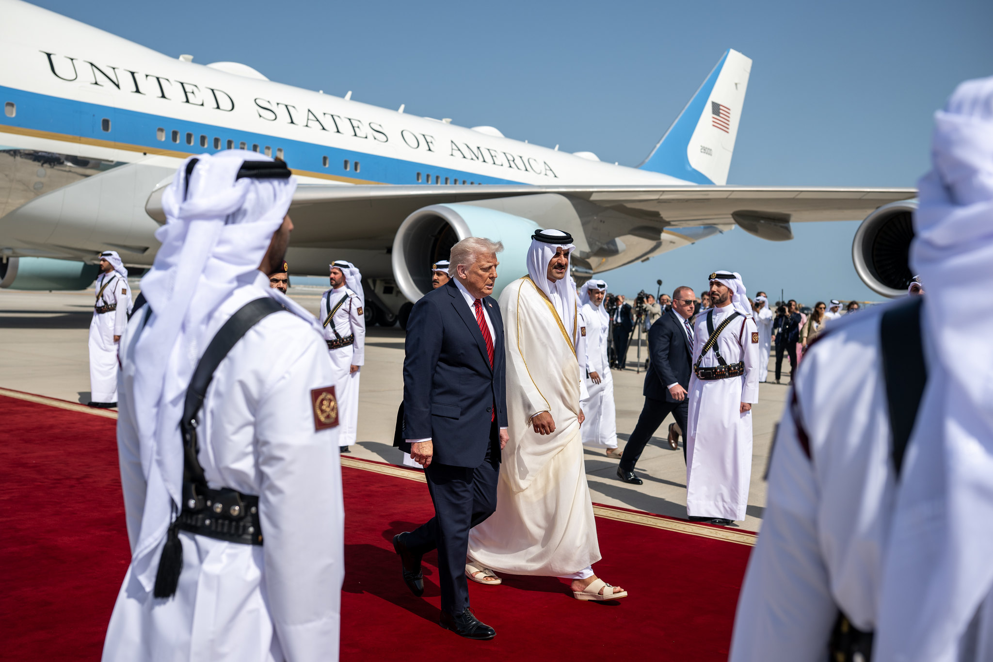 President Trump in Emirates