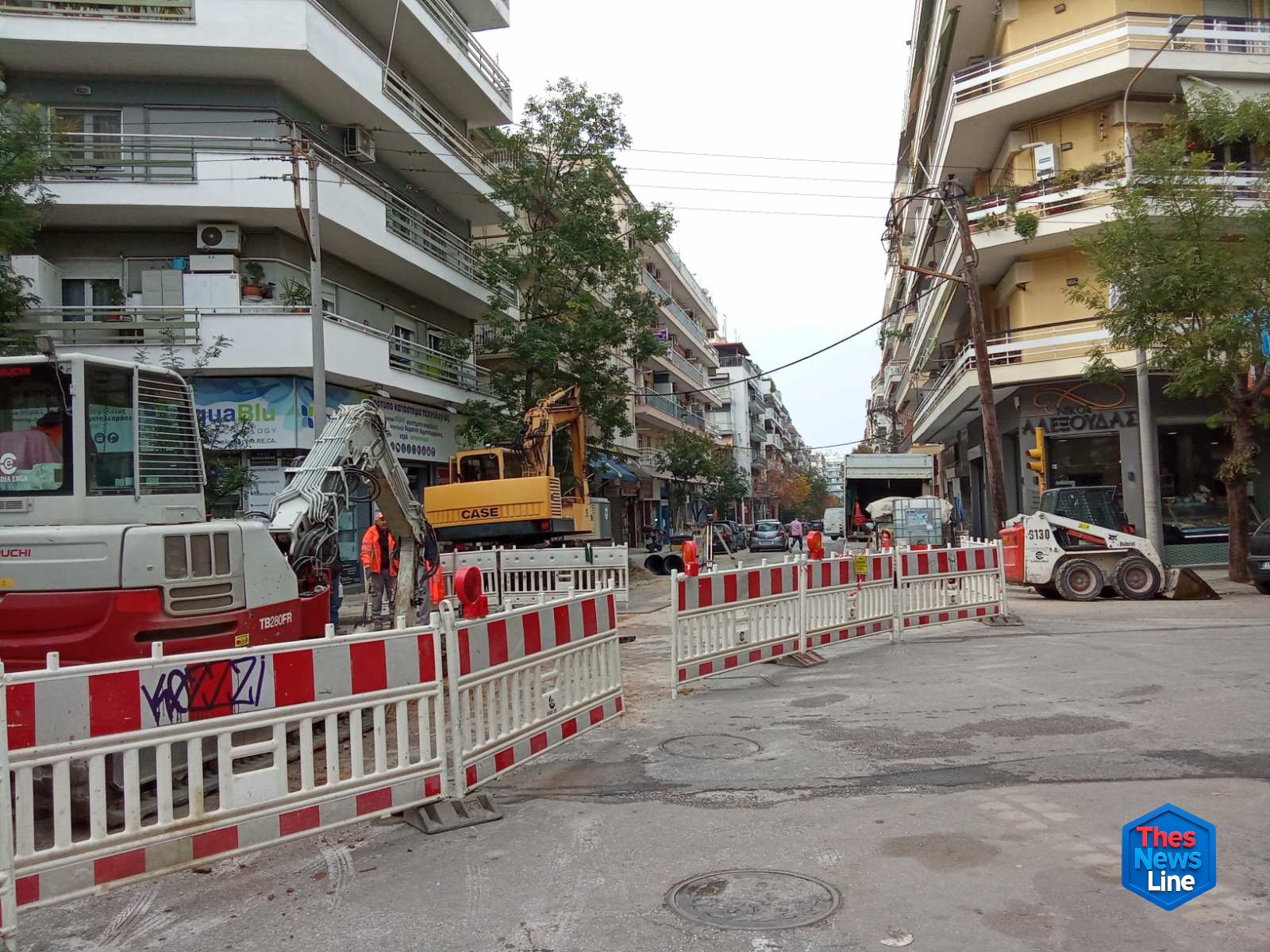 Οδός Μακεδονίας κλειστή έργα