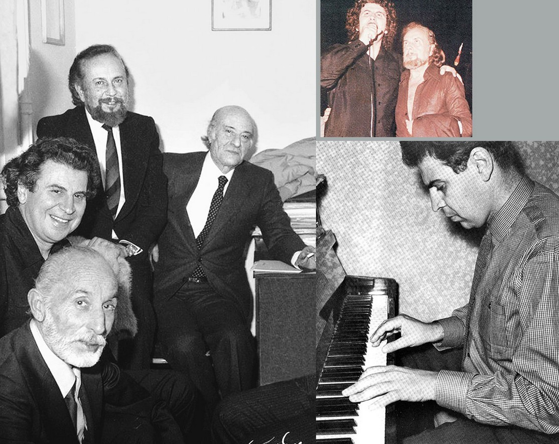 Ρίτσος, Ελύτης, Θεοδωράκης,Κατράκης