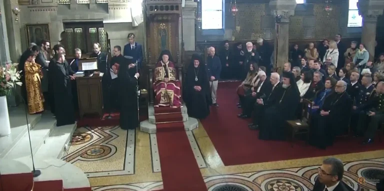 Παρίσι Θεία Λειτουργία στον Αγιο Στεφανο Χοροστατούντος του Πατριάρχη Βαρθολομαίου