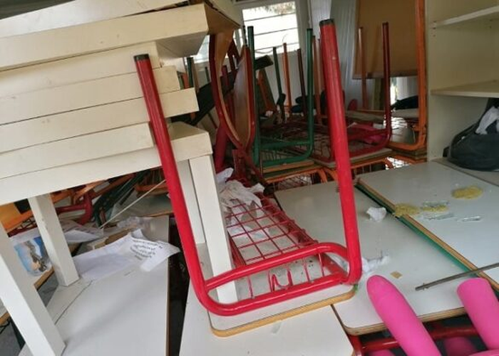Ζημιές σε σχολεία της Θέρμης