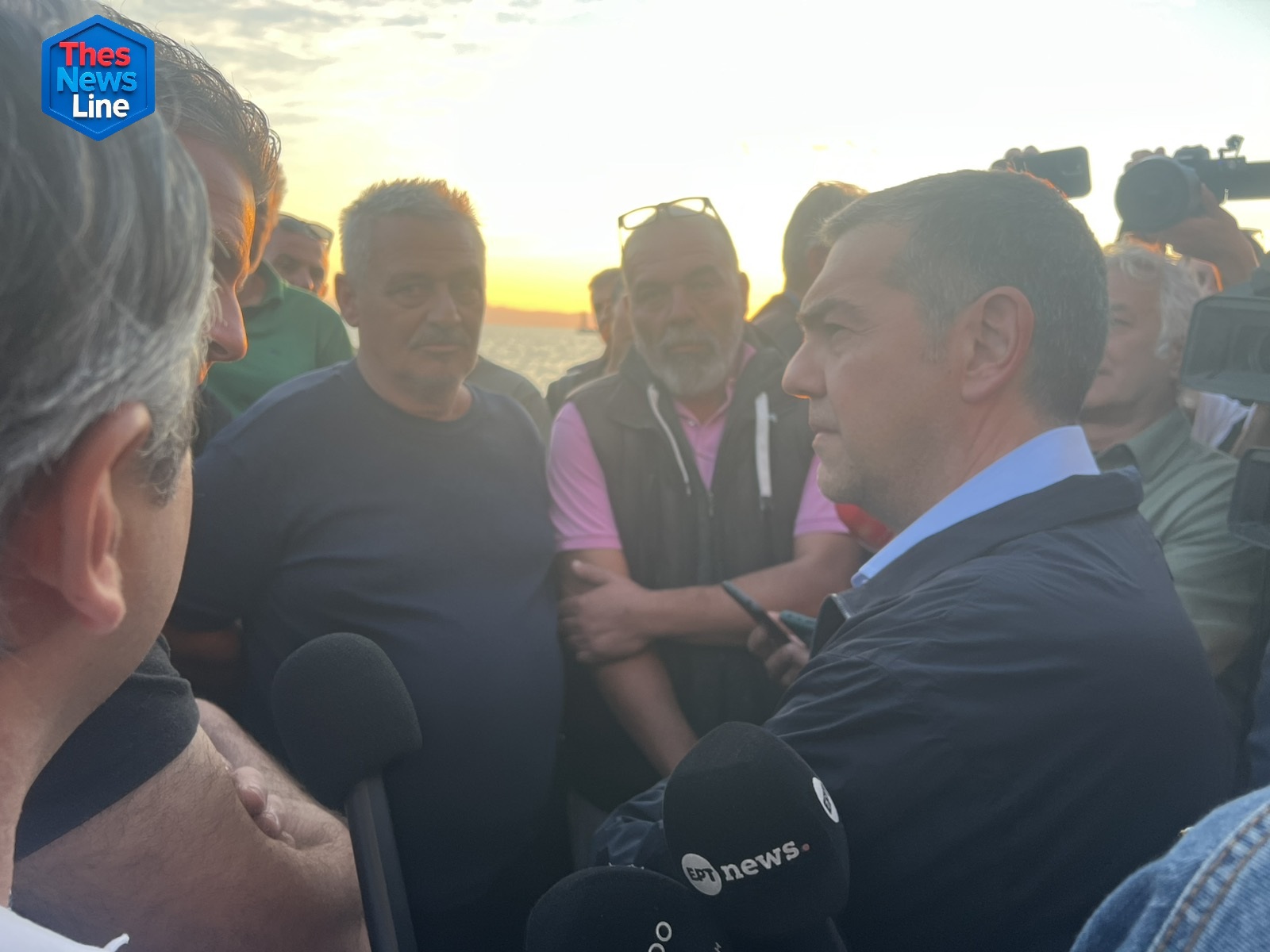 Ο Αλέξης Τσίπρας σε συνάντηση με αλιείς στη Θεσσαλονίκη